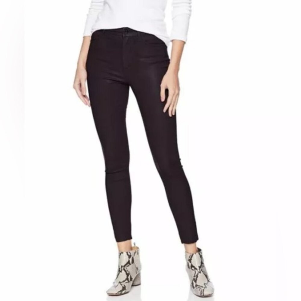 NWT JOE’S THE CHARLIE High Rise Coated Skinny Ankle Brown Pants Size‎ 24